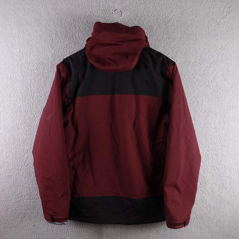 The North Face Mens DryVent Insulated Hooded‎ Jacket Burgundy Black Medium